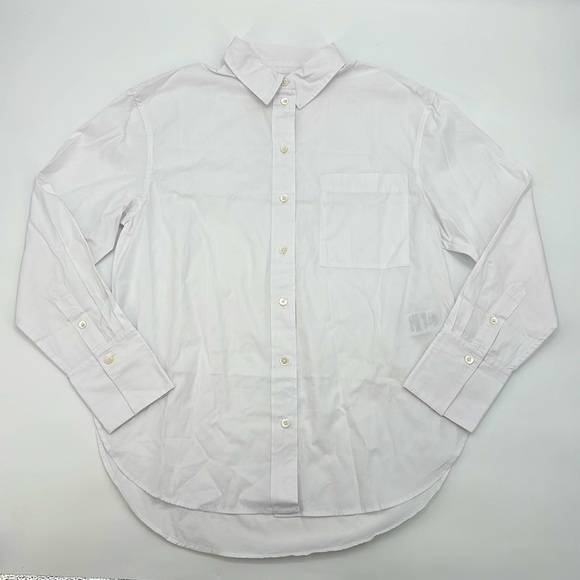 Madewell Relaxed Button-Up Shirt in Eyelet White size S NWT NS331 - Picture 6 of 13